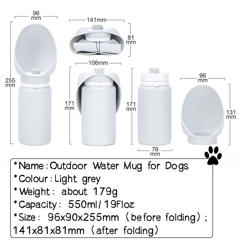 Folding Pet Travel Water Bottle