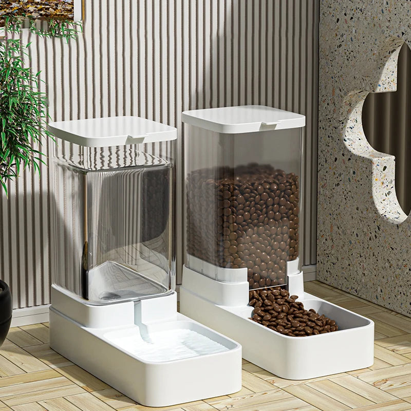 Transparent Pet Food Storage Dispenser