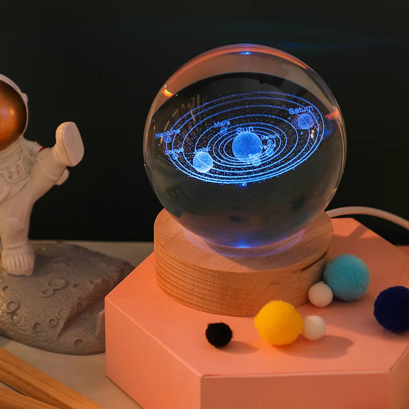 Crystal Ball Galaxy Lamp