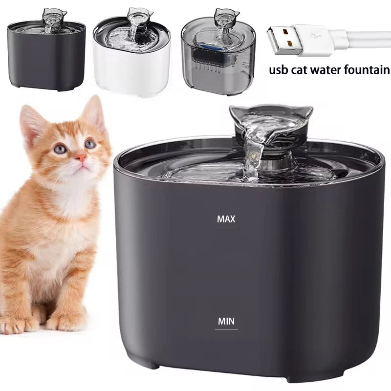 Fuente de agua automática para gatos