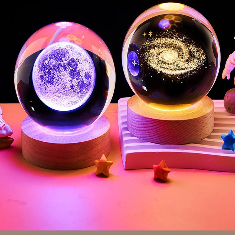 Crystal Ball Galaxy Lamp