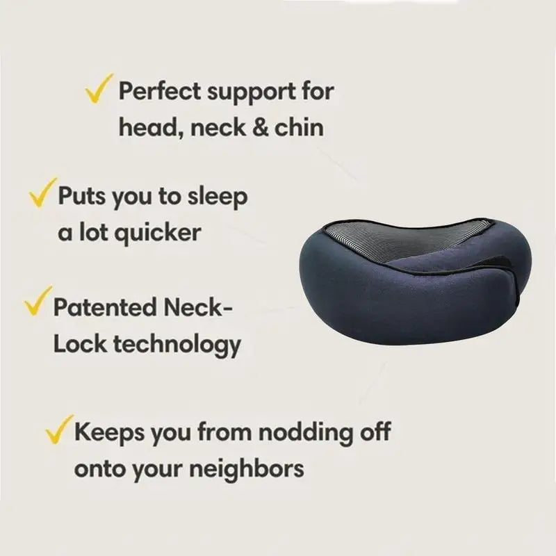 Memory Foam Travel Neck Pillow