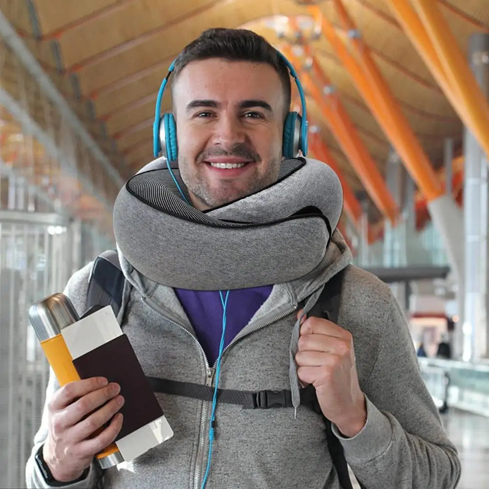 Memory Foam Travel Neck Pillow