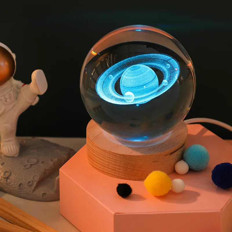 Crystal Ball Galaxy Lamp