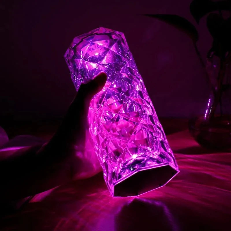 Lampe LED en cristal 16 couleurs