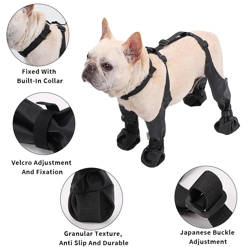 Zapatos impermeables y ajustables para perros