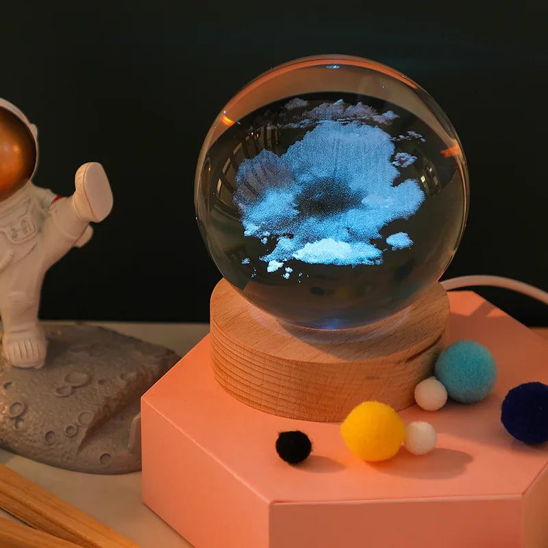 Crystal Ball Galaxy Lamp