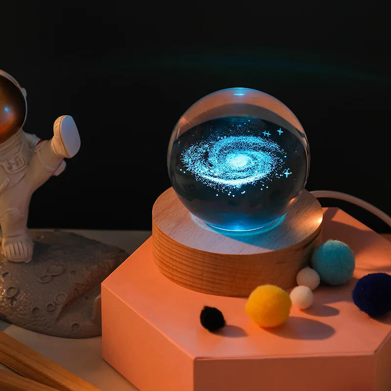 Crystal Ball Galaxy Lamp