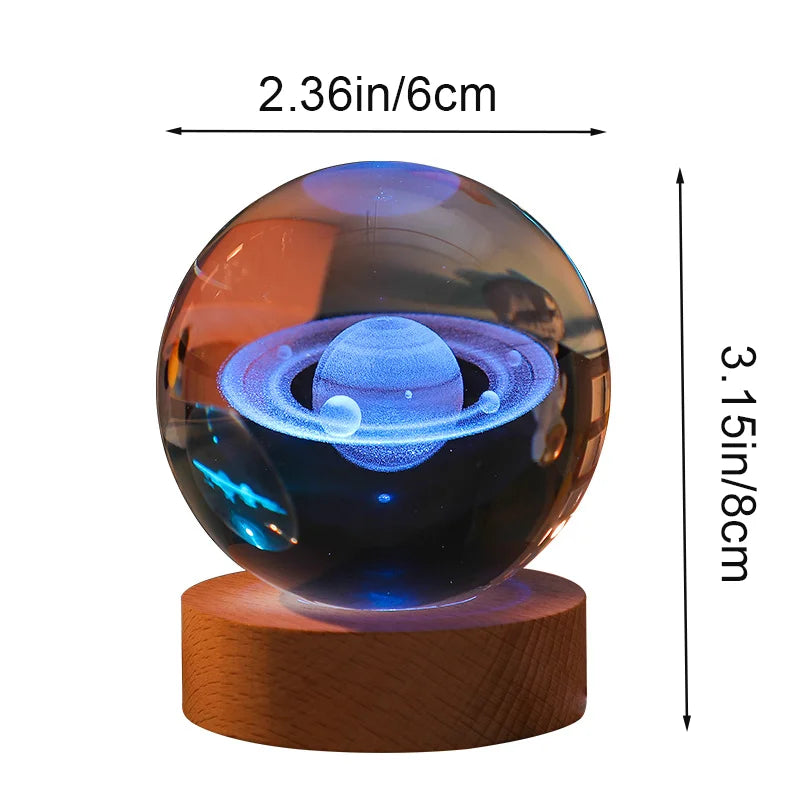 Crystal Ball Galaxy Lamp